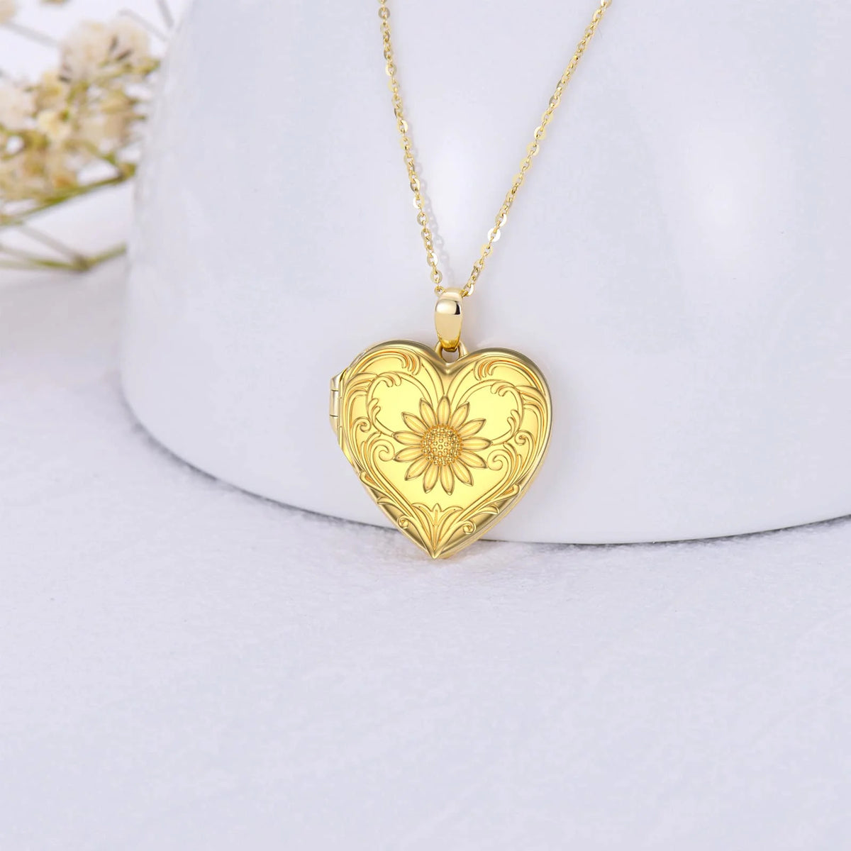Sterling Silver Heart Locket Necklace X81142