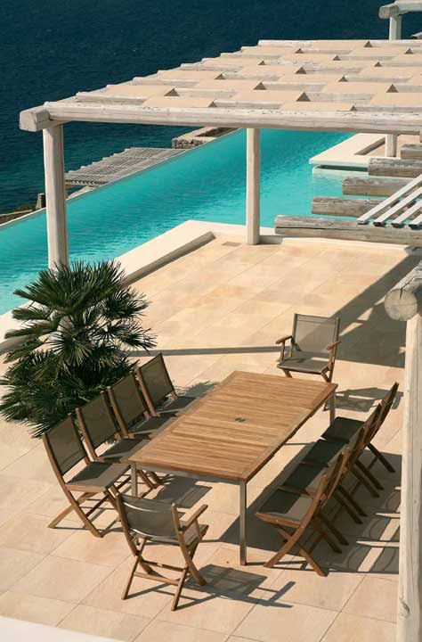 Teak Folding Sling Armchair Q102961