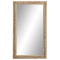 Brown Bohemian Wood Rectangular Wall Mirror G594
