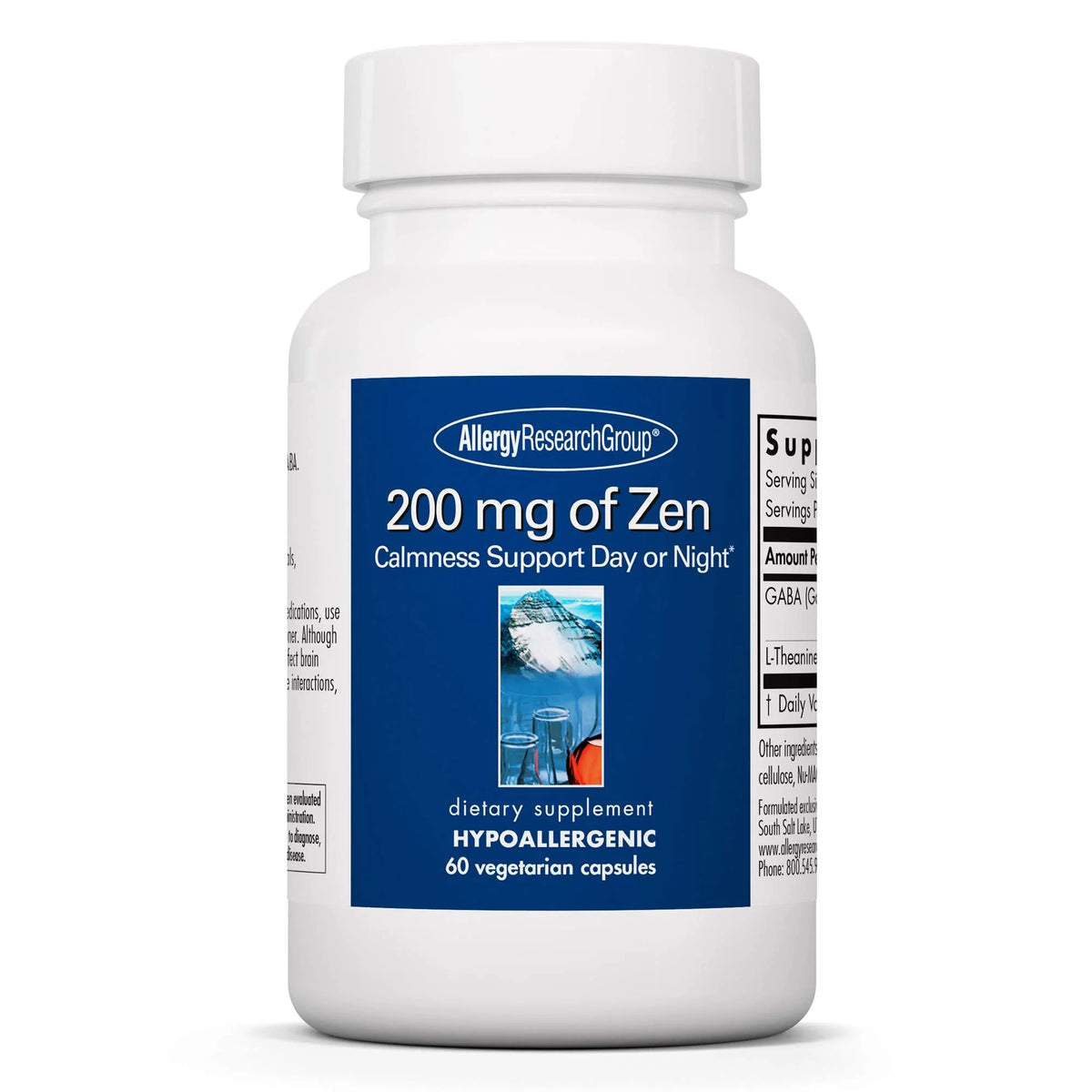 200 mg GABA L-Theanine Vegetarian Capsules 60 Count X80003