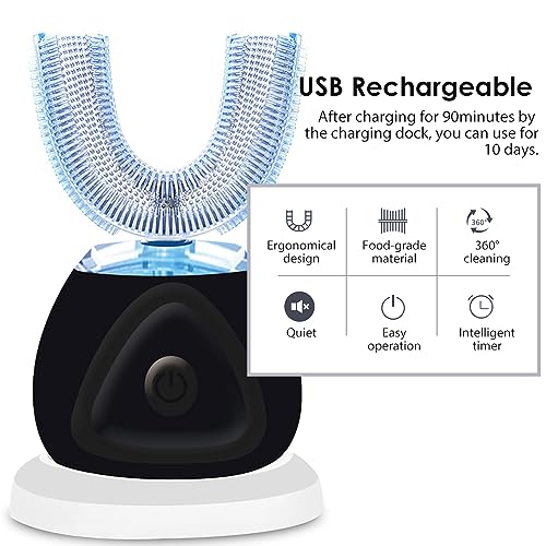 White Rechargeable Ultrasonic Toothbrush V300947