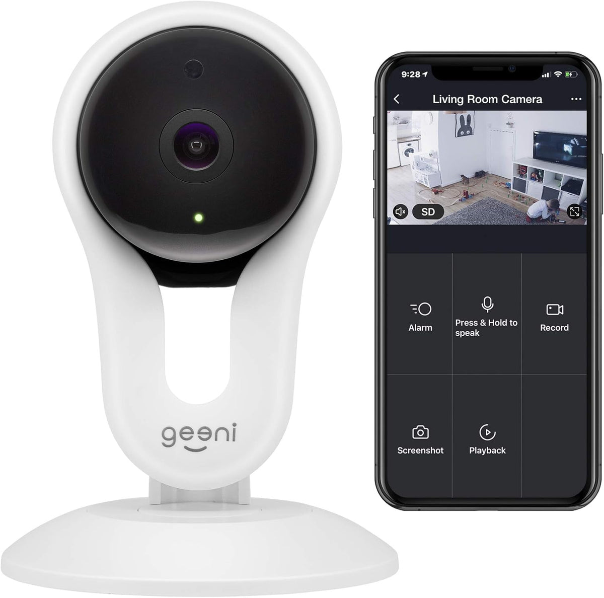 1080p HD Indoor Smart Security Camera Pack of 2 Y98370