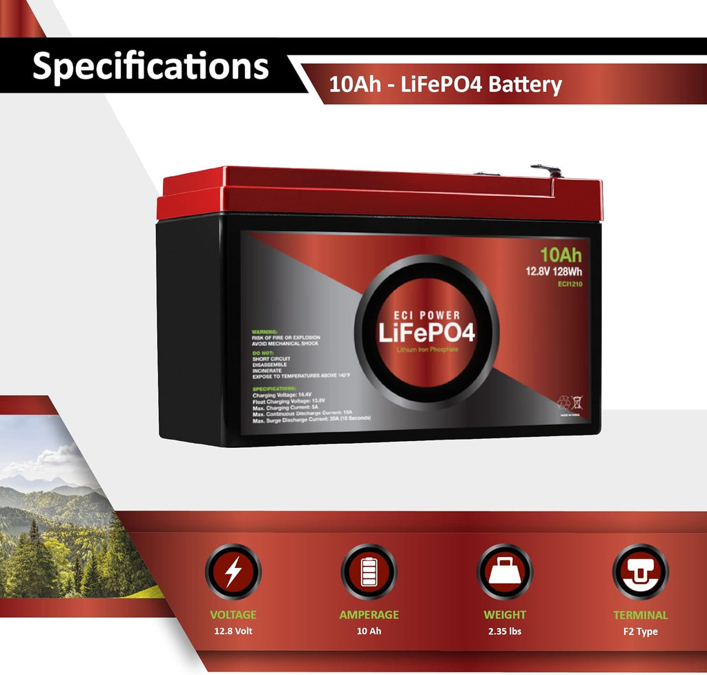 12V 100Ah Lithium LiFePO4 Deep Cycle Rechargeable Battery T269