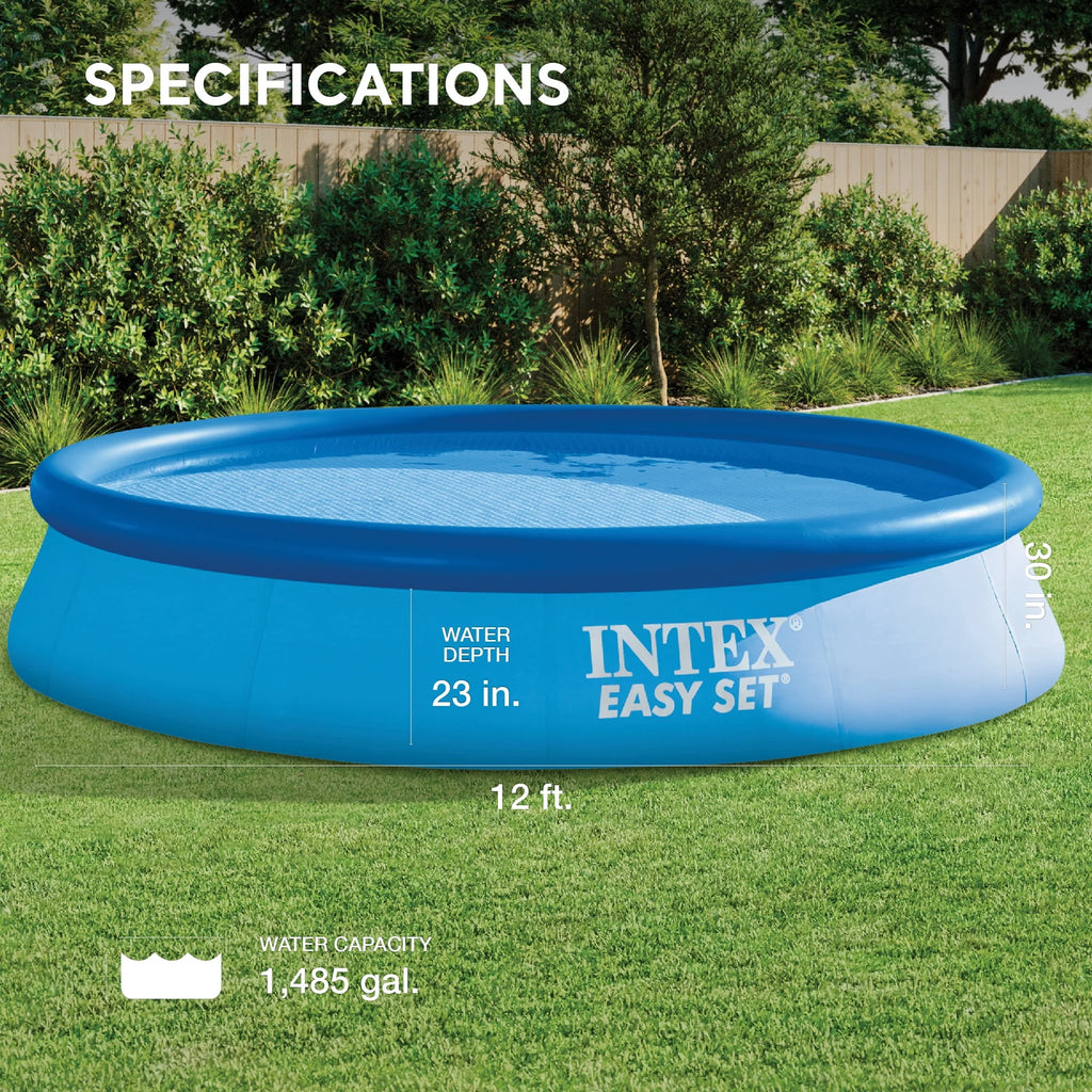 12ft x 30in Inflatable Swimming Pool with Filter Pump B685