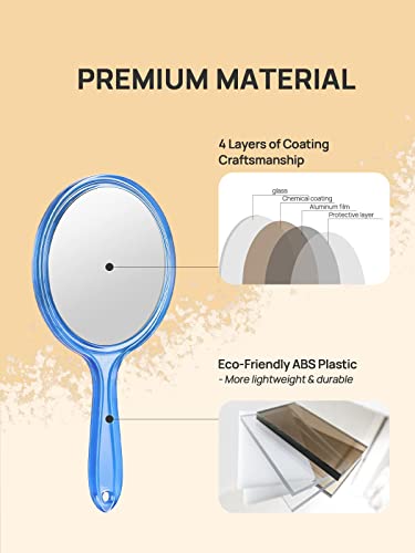 Double-Sided Handheld 1X/3X Magnifying Hand Mirror F7991
