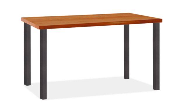 Cherry Top Table with Natural Steel Base Z73738
