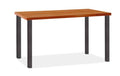 Cherry Top Table with Natural Steel Base Z73738