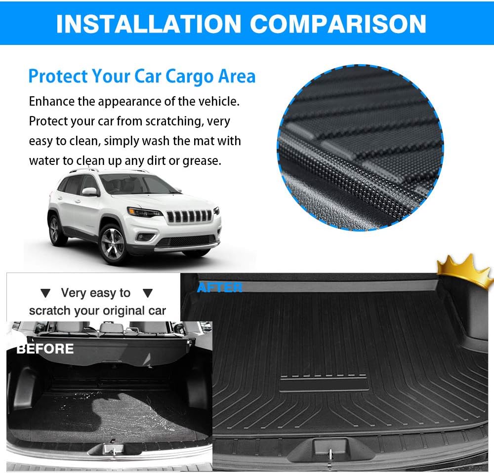 All Weather Waterproof Trunk Floor Mat Pack of 2 P227