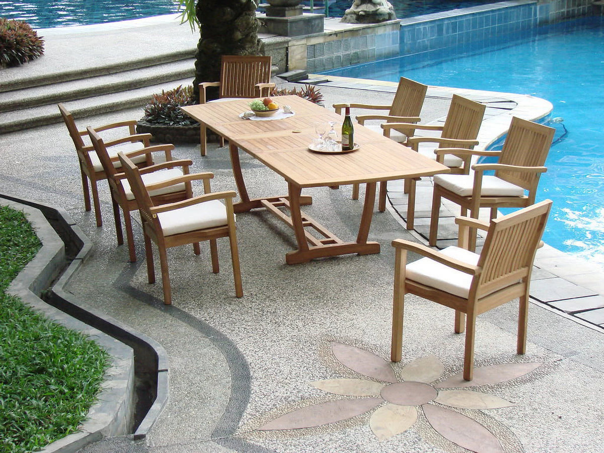 Stacking Teak Wood Dining Chair I277431