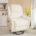 Oversized Leather Power Lift Recliner Chair with Footrest A302