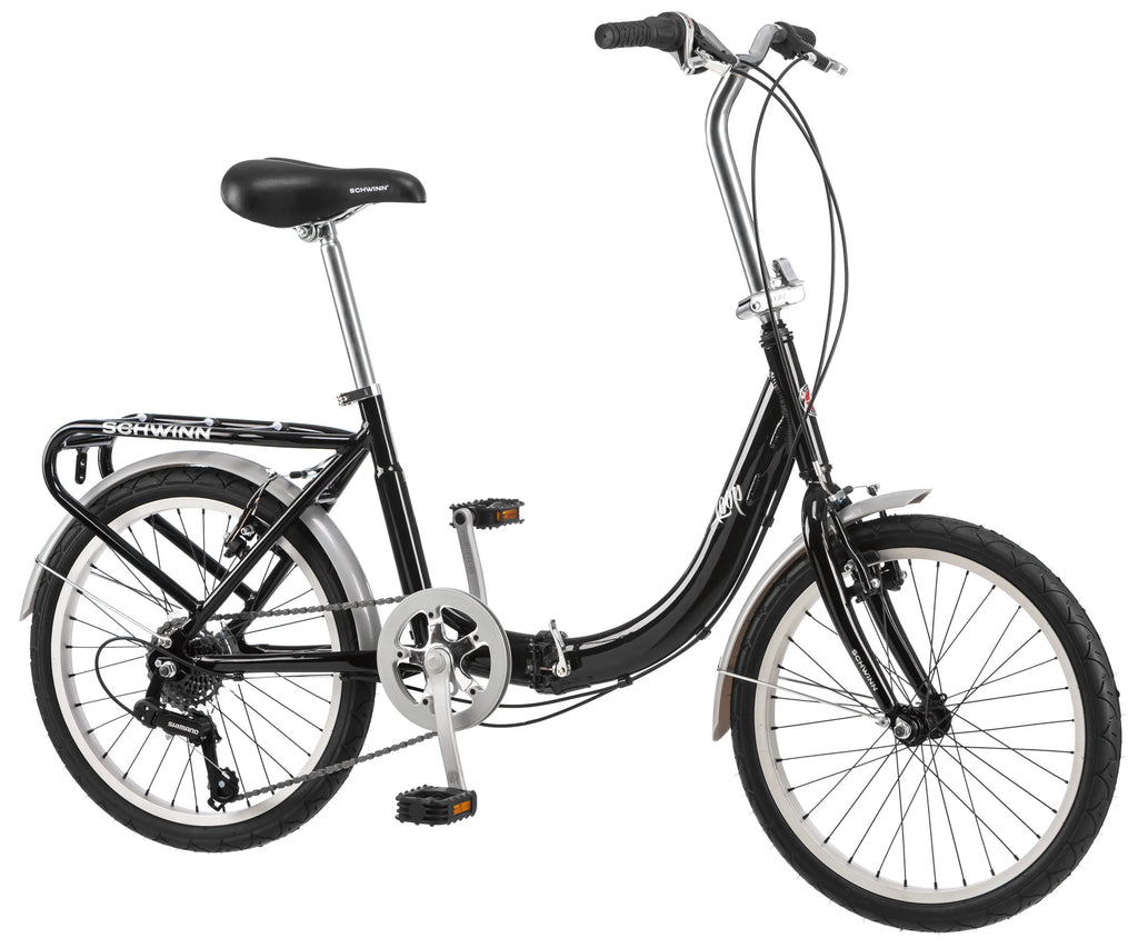 Folding Commuter Bike, 20-inch wheels, Black J6013
