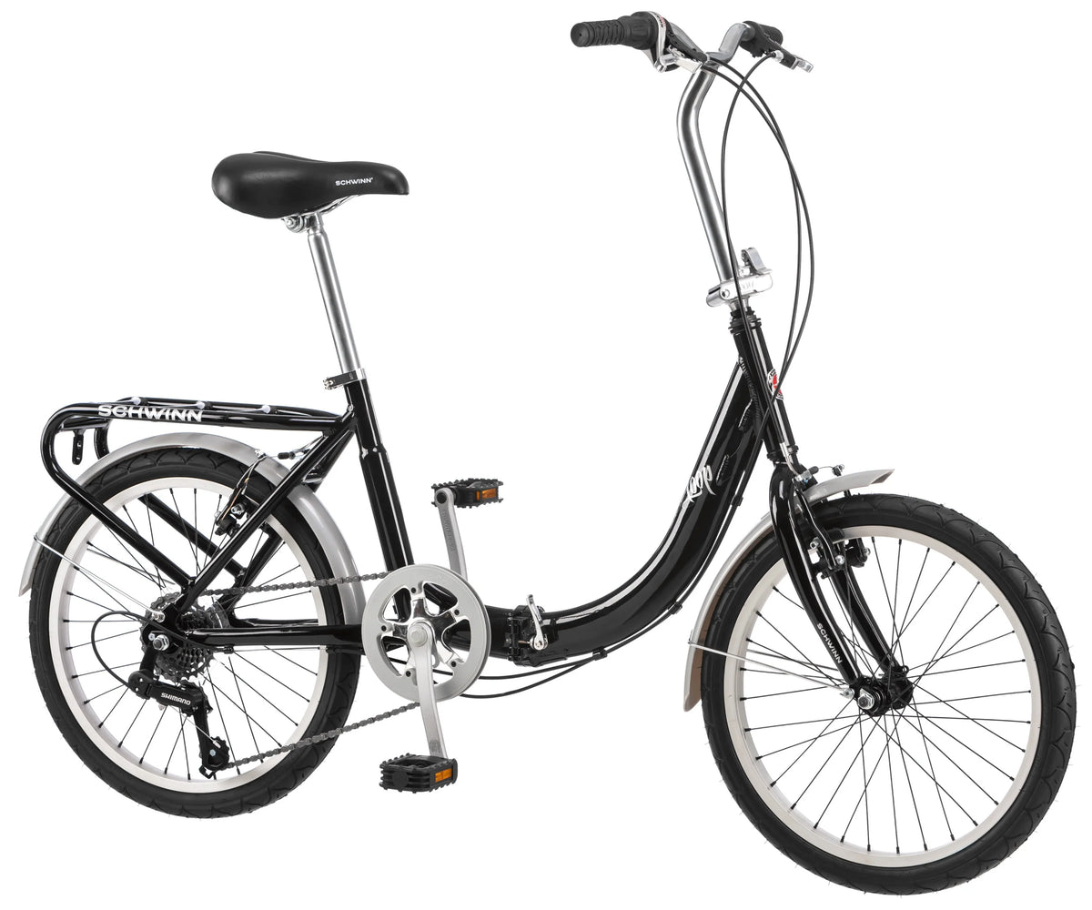 Folding Commuter Bike, 20-inch wheels, Black J6013