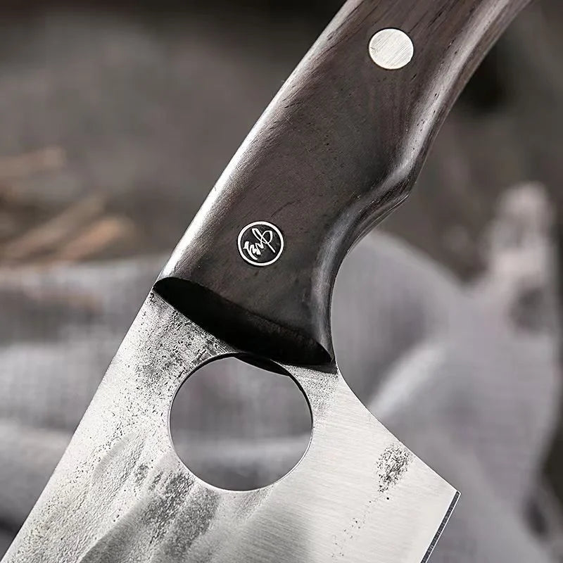 5.5 inch Full Tang High Carbon Steel Butcher Knife with Sheath X207636