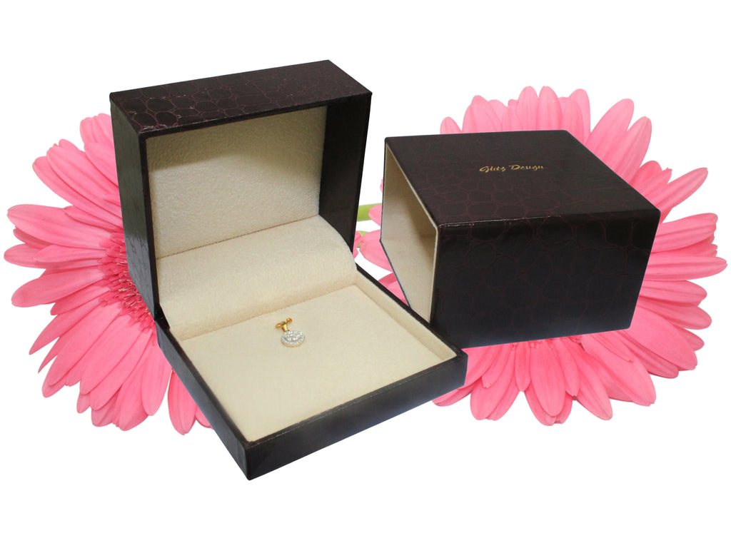 14 Karat White Gold Diamond Solitaire Necklace, 18 Inches D86918