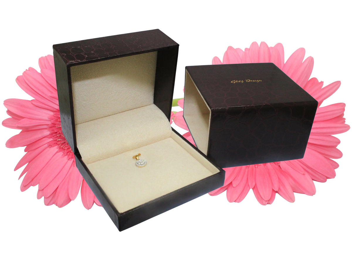 14 Karat White Gold Diamond Solitaire Necklace, 18 Inches D86918
