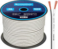 14 Gauge AWG 500ft Speaker Wire Cable White Pack of 2 T227867