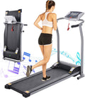 Folding Electric Treadmill with LCD and Pulse Rate Grips B653227