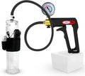 Black 9 inch Penis Pump with Gauge Silicone Hose Kit Q38530
