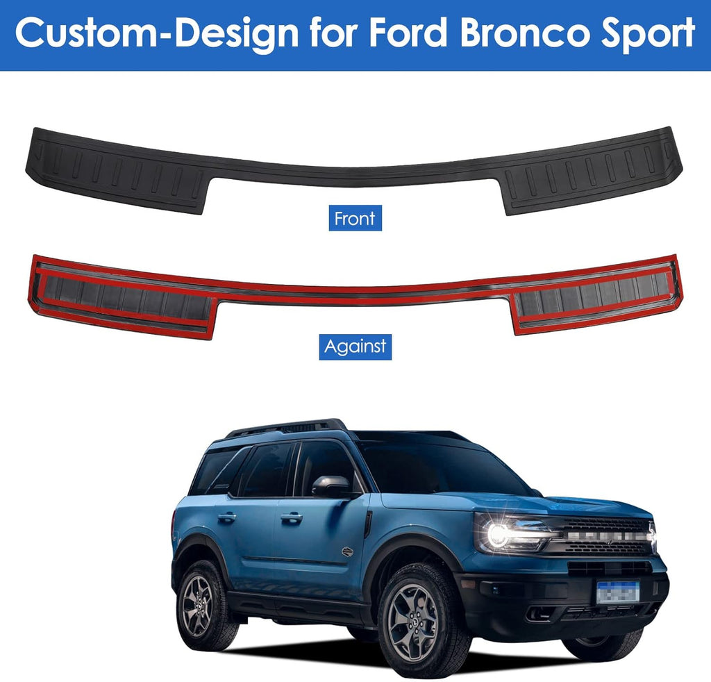 Black Scratch Resistant Car Bumper Guard Pack of 2 Q9363