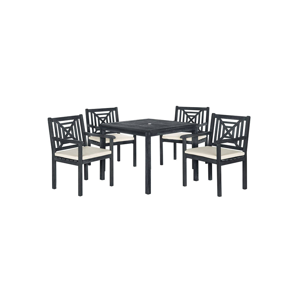 5 Piece Dark Slate Gray Dining Set Z787
