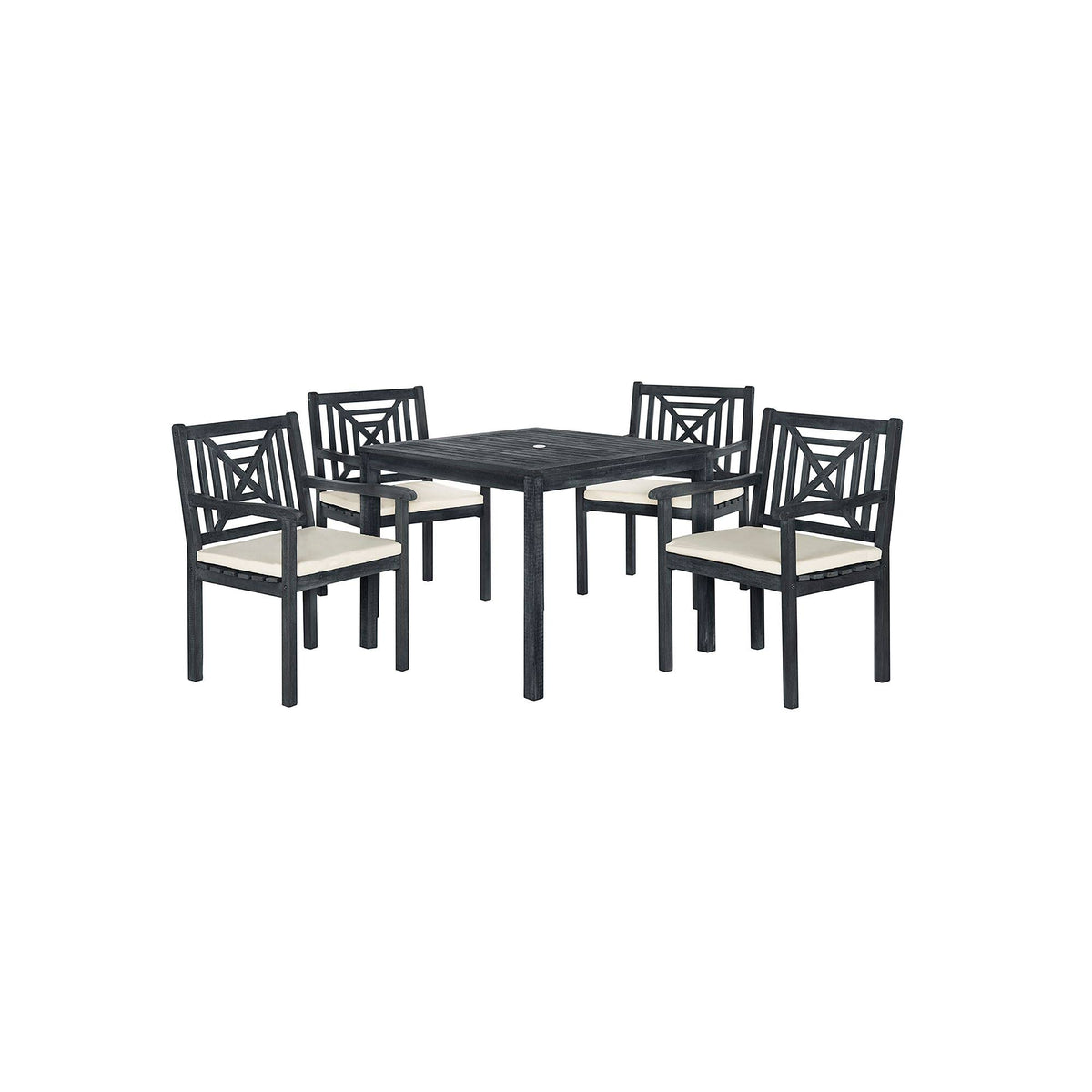 5 Piece Dark Slate Gray Dining Set Z787