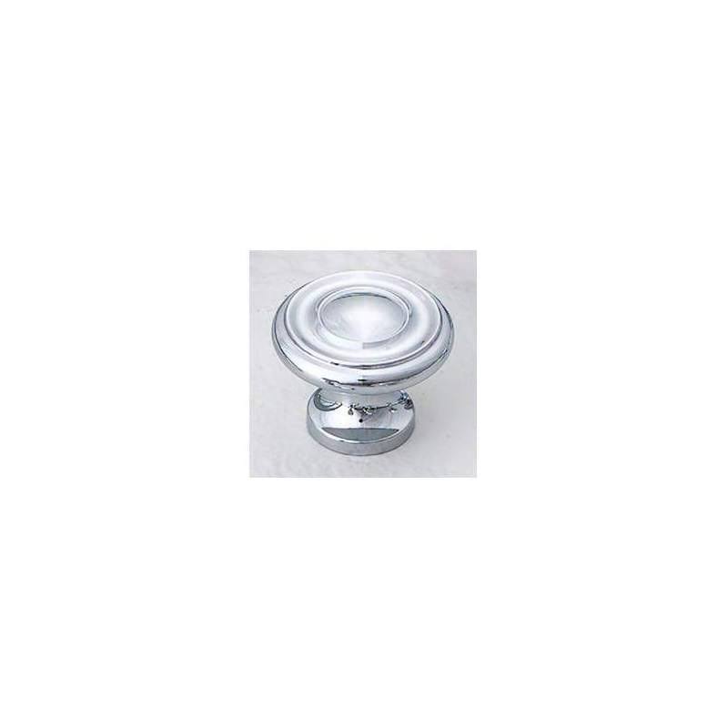 Chrome Mushroom Cabinet Knobs 1-1/4 inch 25 Pack U562