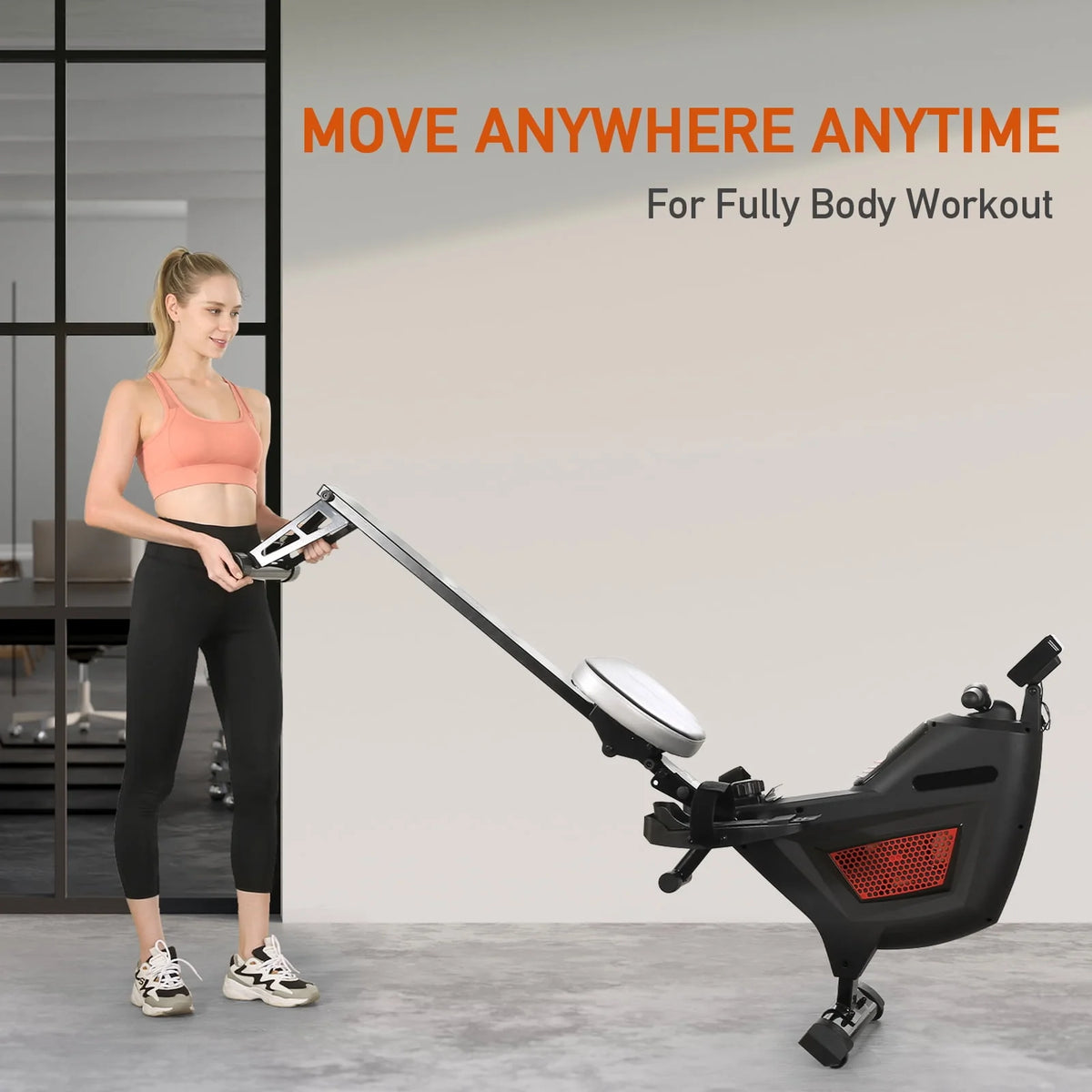 Folding Magnetic Air Rowing Machine W913