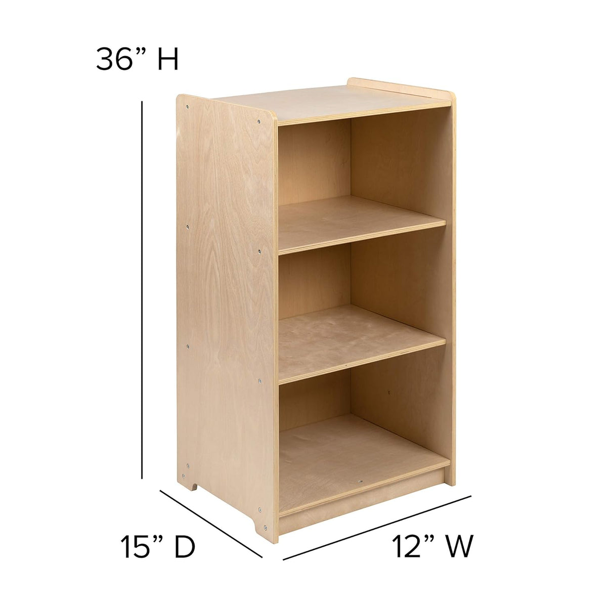 Wooden 3 Section School Classroom Storage Cabinet S782