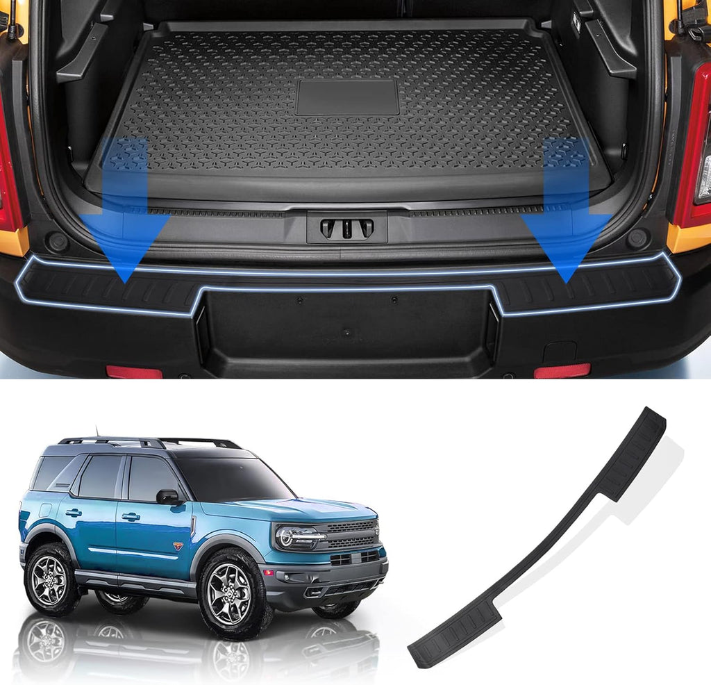Black Scratch Resistant Car Bumper Guard Pack of 2 Q9363