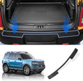 Black Scratch Resistant Car Bumper Guard Pack of 2 Q9363