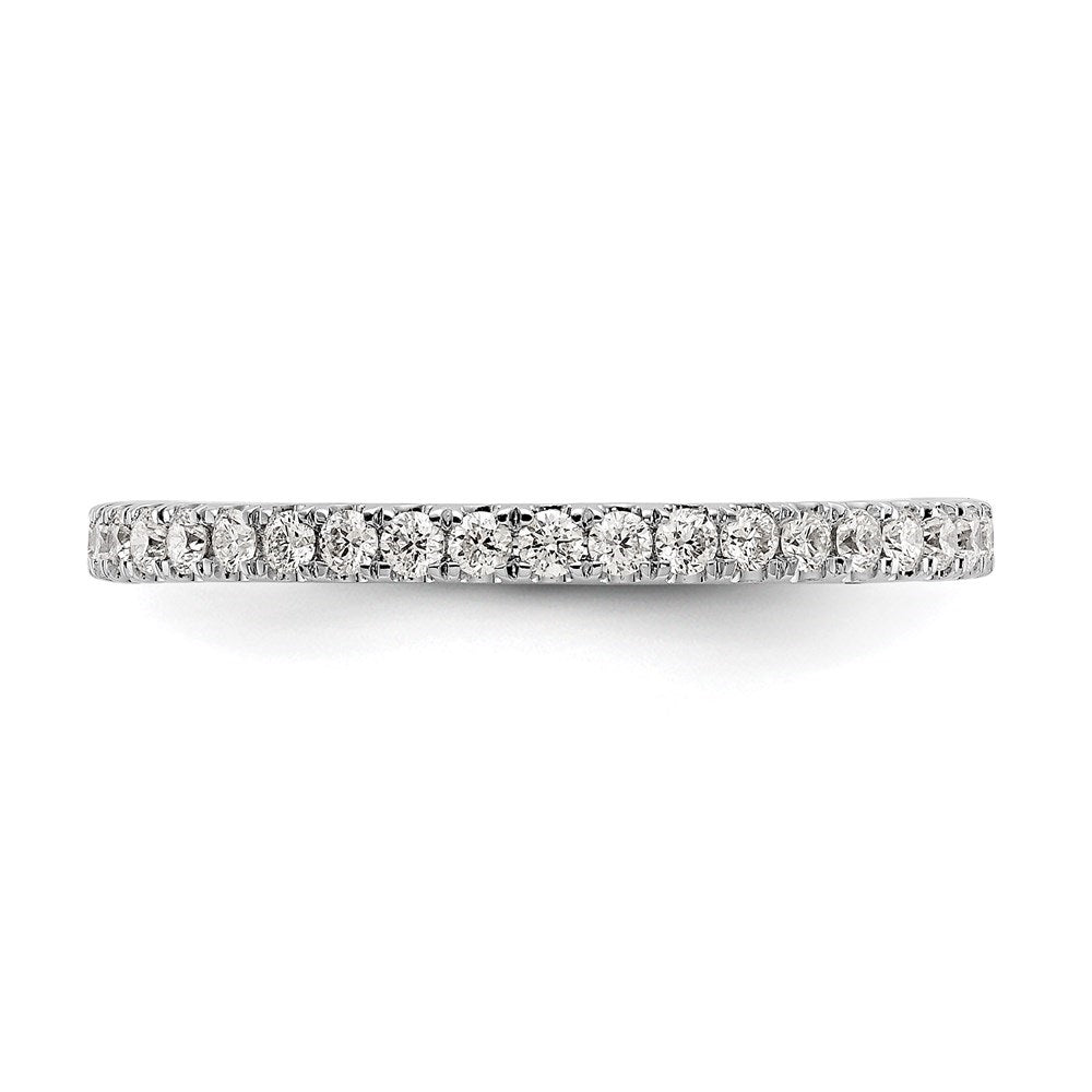 14k White Gold 1/2 carat Lab Grown Diamond Eternity Ring U18944