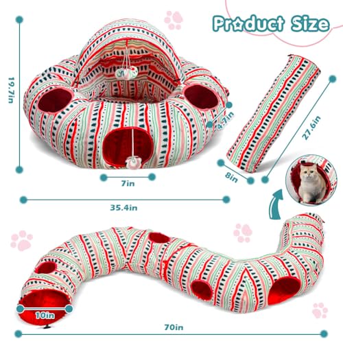 Plush Cat Tunnel Bed Q764729