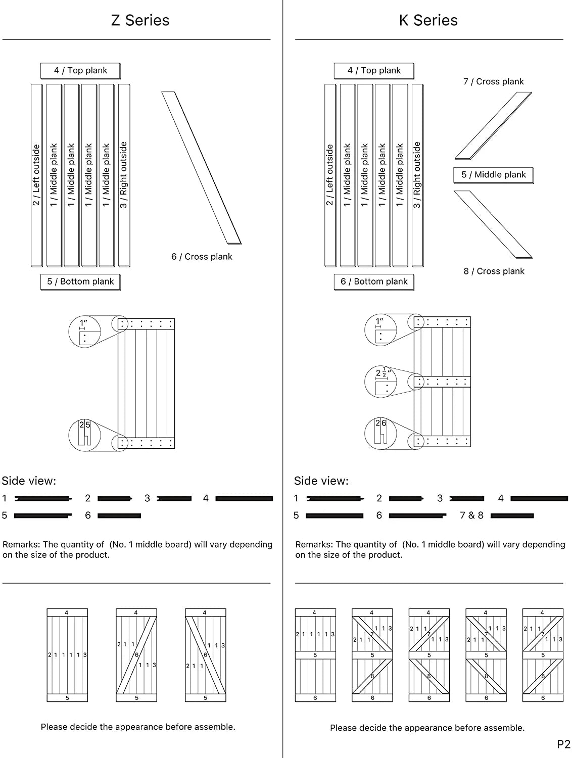 Knotty Pine Wood Sliding Barn Door With Hardware Kit E76389
