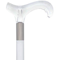 Clear Lucite Handle Walking Cane T37848