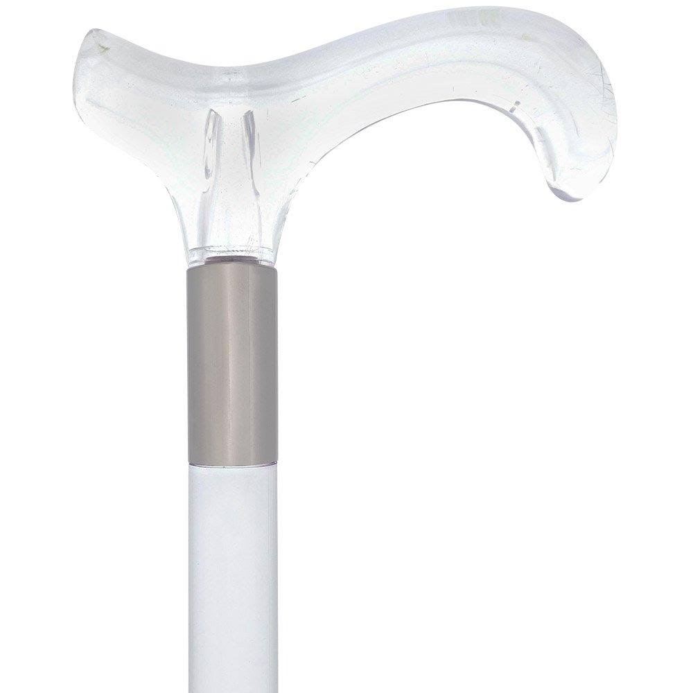 Clear Lucite Handle Walking Cane T37848