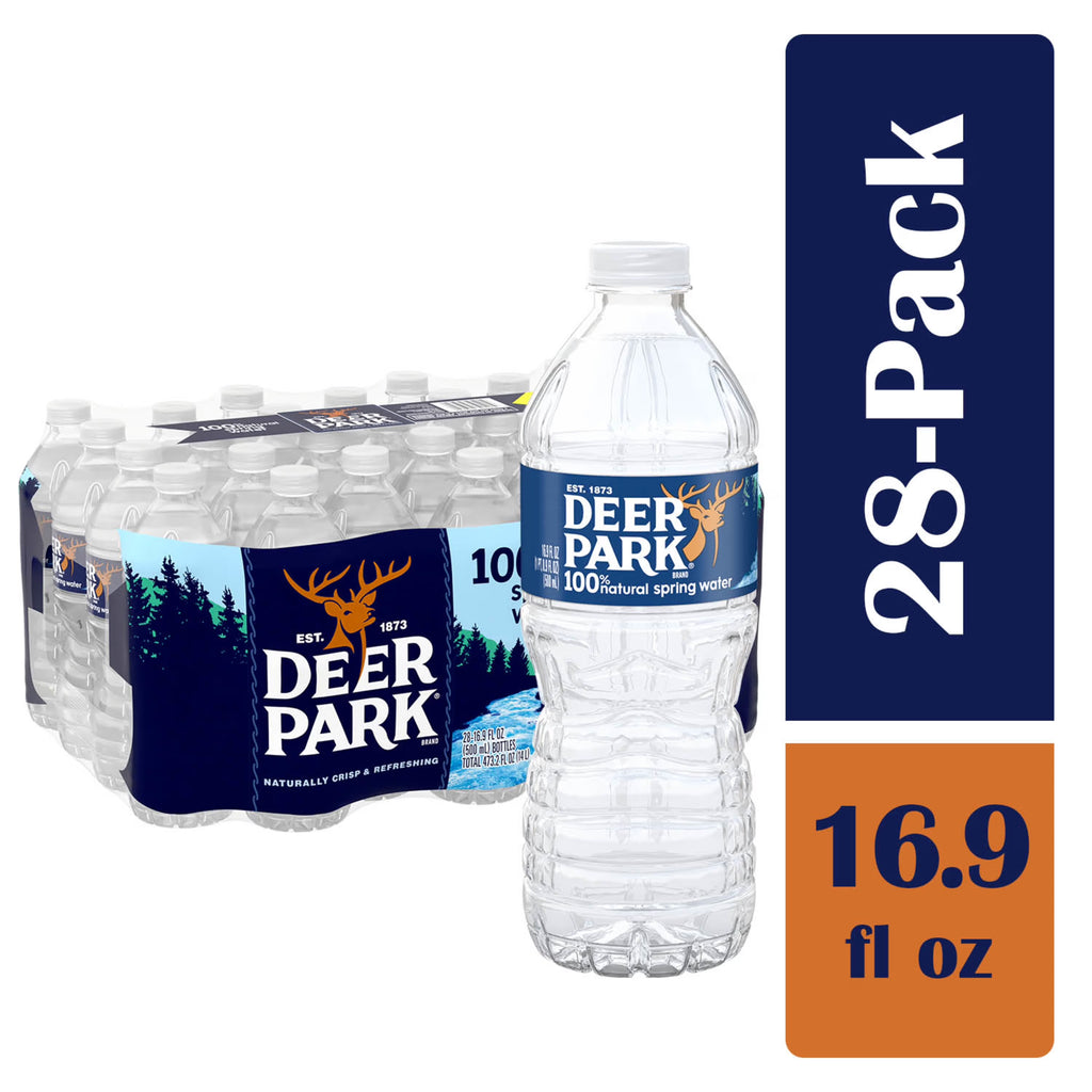 16.9-ounce Spring Water, 28 Bottles J6934