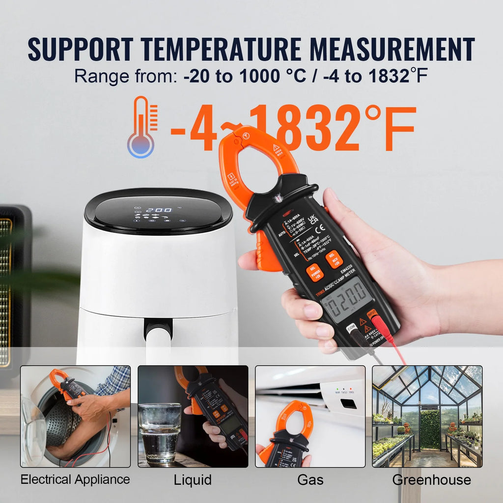 6000 Counts True RMS Digital Clamp Meter K80833