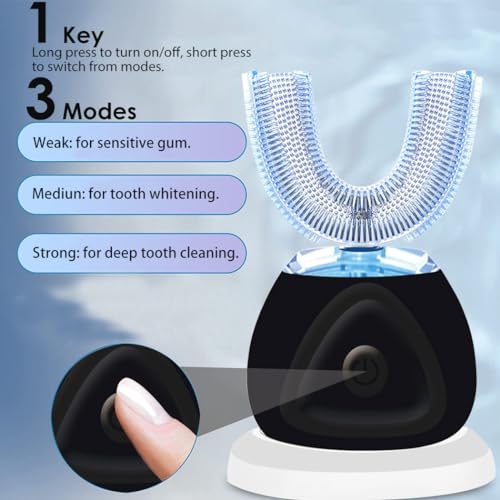 White Rechargeable Ultrasonic Toothbrush V300947