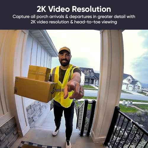 2K Video Doorbell with Color Night Vision K8568