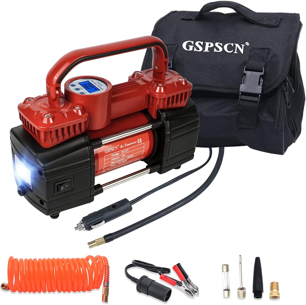 Portable Digital Car Tire Inflator 150Psi 12V Air Compressor Pump S117736