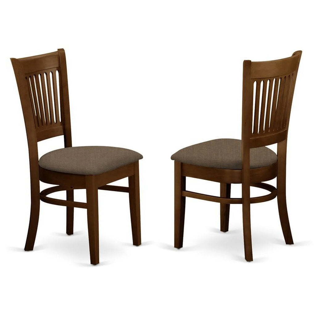 5-piece Espresso Wood Dining Table Set I5547