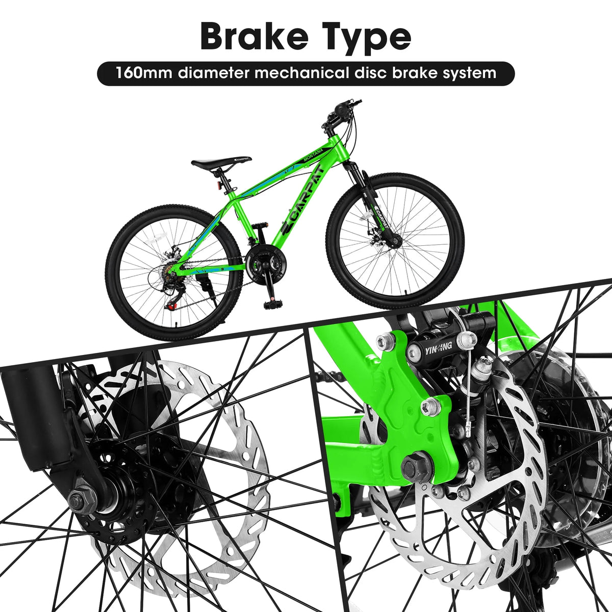 24 inch 21-Speed Mountain Bike with Disc Brake P881159