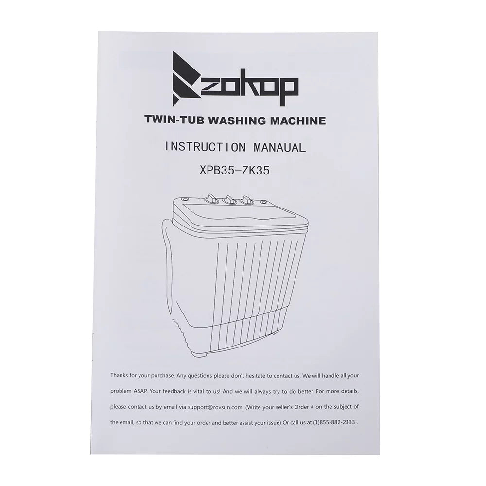Portable Compact Semi-automatic Washing Machine X505