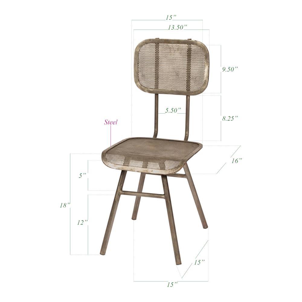 Rustic Dining Side Chair in Brown U746