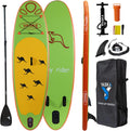 Kids Inflatable Stand Up Paddle Board with Hand Pump, Adjustable Aluminum Floating Paddle, Repair Kit, Rucksack and Bottom Fin G789326