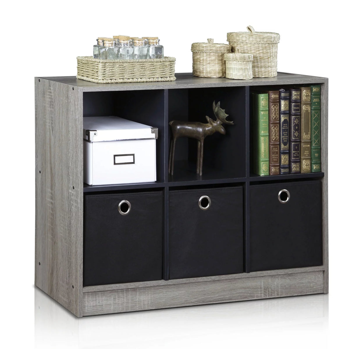 3x2 Bookcase Storage with Bins X907898