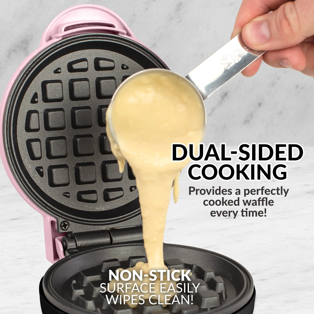 Pink Electric Waffle Maker T8145