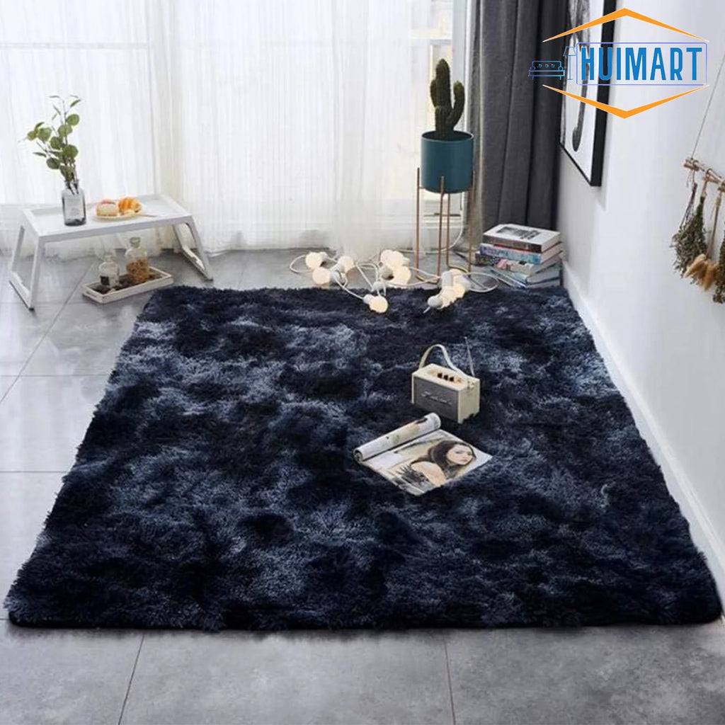5 x 7 ft Charcoal Gray Shaggy Area Rug P78971