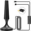 Indoor Amplified HDTV Antenna 300 Miles 4K 1080P with Coax Cable Pack of 2 L10201