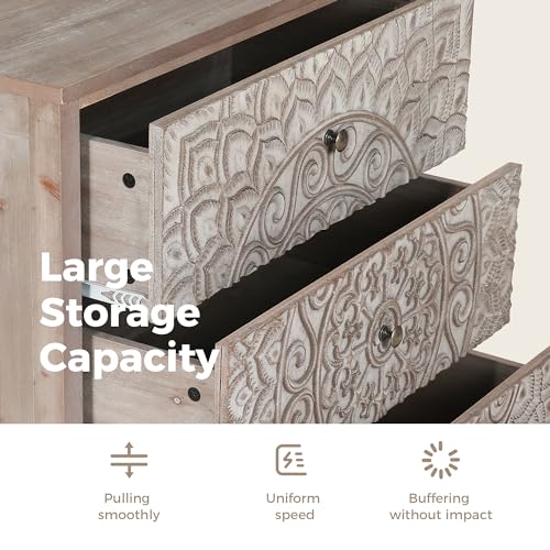 3 Drawer Dresser Set of 2 L62153